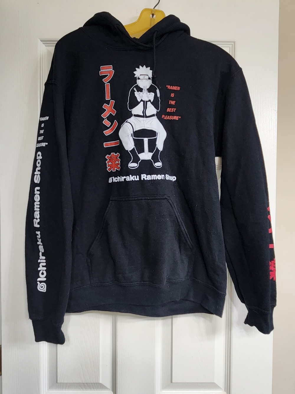 Ichiraku Ramen Shop Naruto Graphic Hoodie - Black & Red
